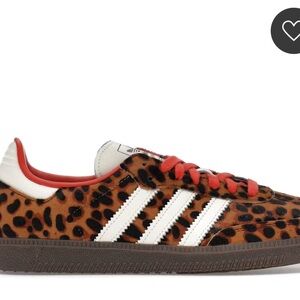 Adidas Samba OG Red Leopard Women's Sneakers